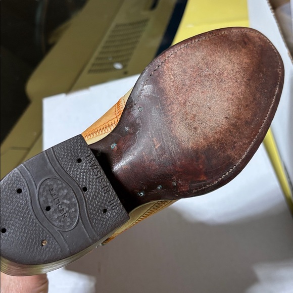 Women's Laramie Custom Made 1960s Vintage Patchwork Cowboy Boots Sz 6 - Picture 11 of 16